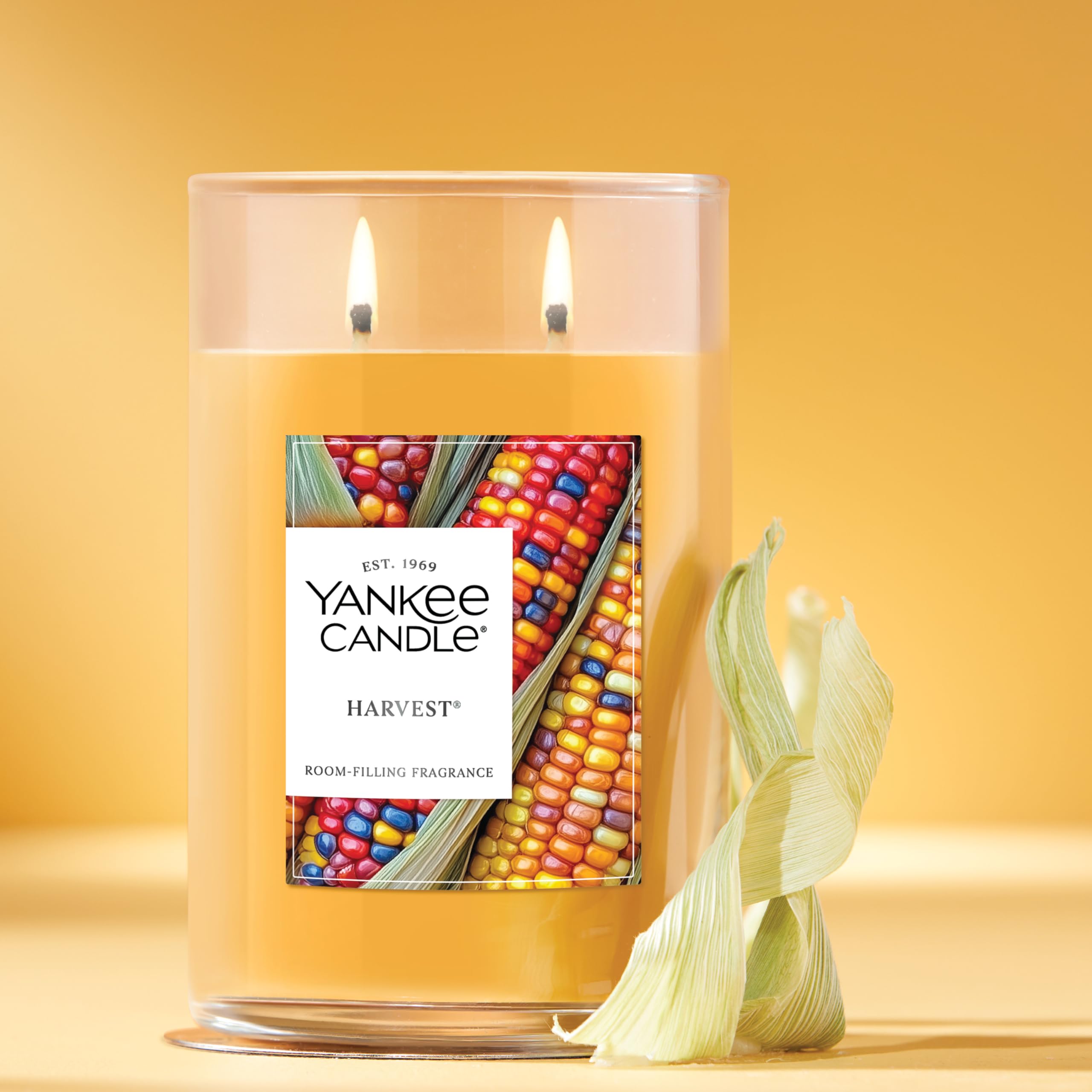 Yankee Candle Vela de copo grande com assinatura da colheita